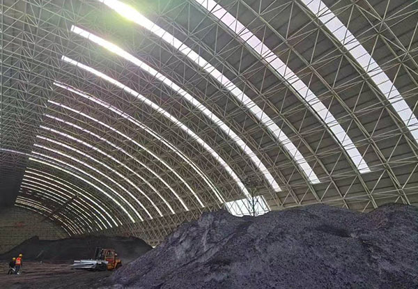 國家電廠(chǎng)封煤工程，FRP采光板項目